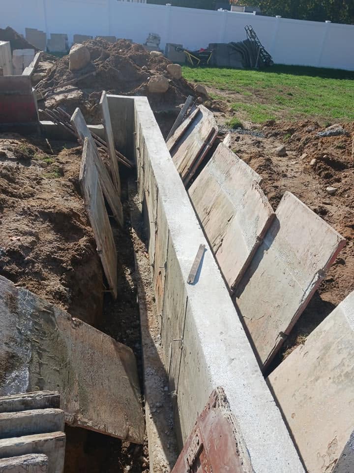 Winnapaug crew on a poured foundation jobsite